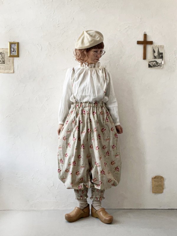 画像12: MARCHE' DE SOEUR／ピエロパンツ・グレージュピンクローズ (12)