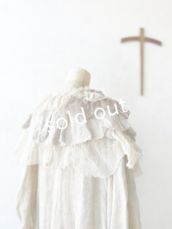 画像6: pollenbienco／アンティークレースのティペット・D (6)