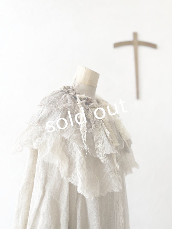 画像5: pollenbienco／アンティークレースのティペット・D (5)