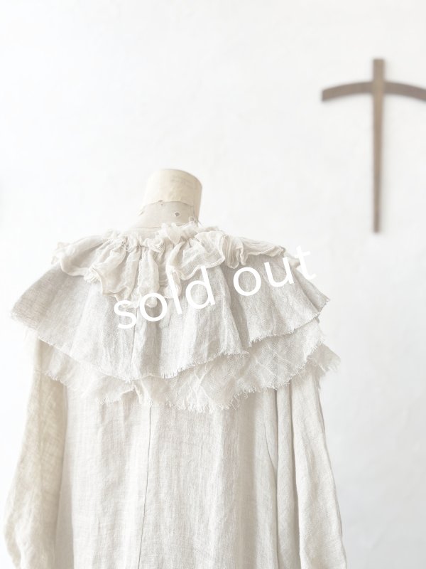 画像6: pollenbienco／アンティークレースのティペット・A (6)