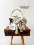 画像1: pollenbienco／アンティークレースのバスケット・B (1)