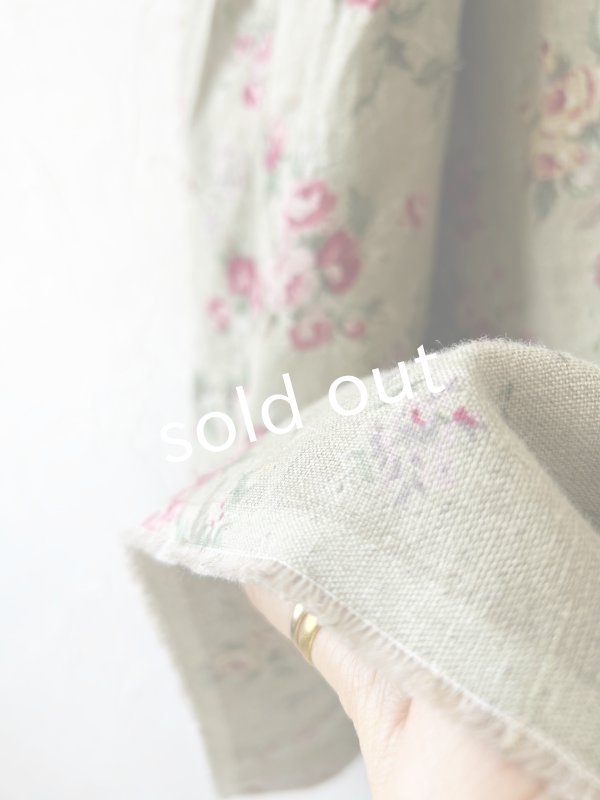 画像11: MARCHE' DE SOEUR／パフ袖チュニックワンピース・花柄モスグリーン (11)