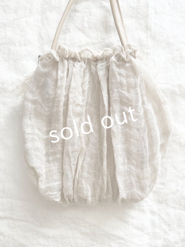 画像4: pollenbienco／アンティークレースのポシェット・ベージュ (4)