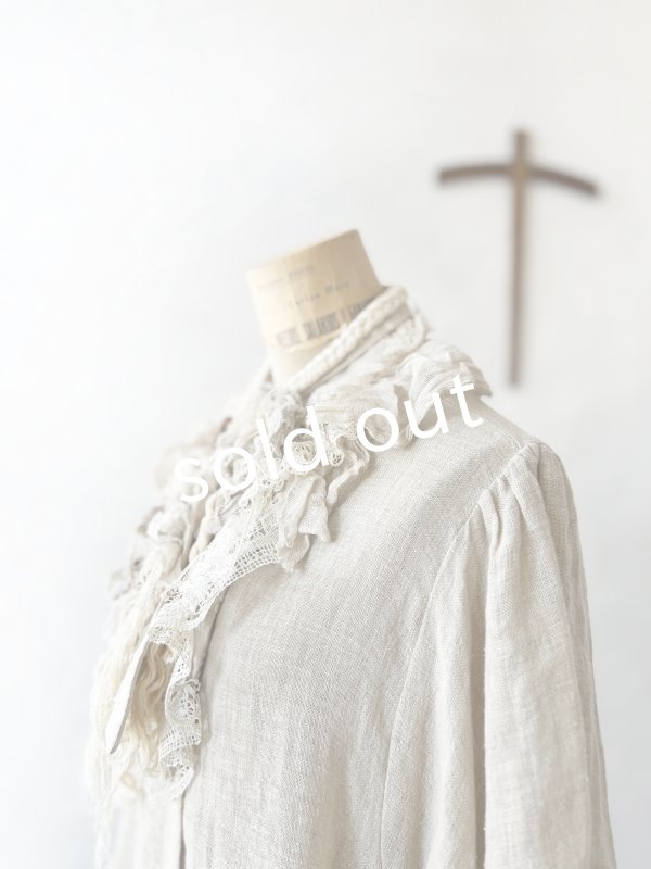 画像6: pollenbienco／アンティークレースのロープティペット (6)