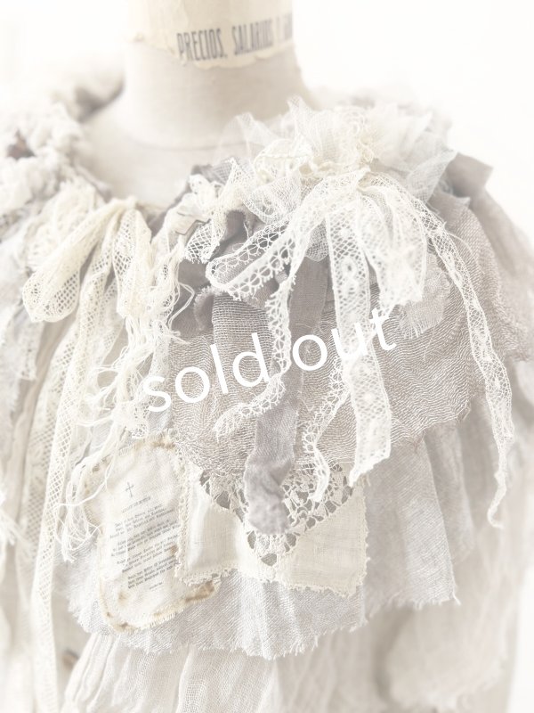 画像3: pollenbienco／アンティークレースのティペット・C (3)