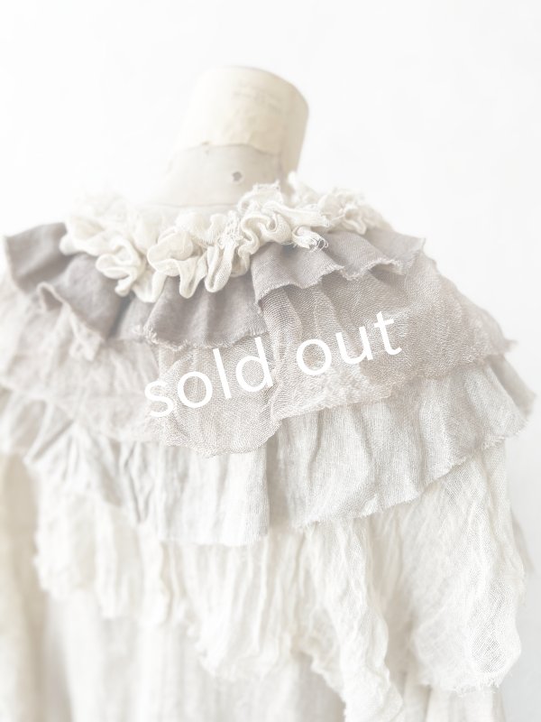 画像7: pollenbienco／アンティークレースのティペット・C (7)