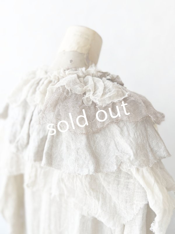 画像7: pollenbienco／アンティークレースのティペット・D (7)