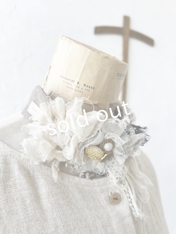 画像8: pollenbienco／アンティークレースのチョーカー (8)