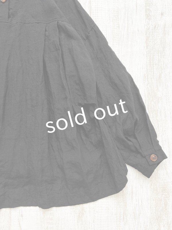 画像11: Reliure／Tucked ruffle collar blouse・black (11)