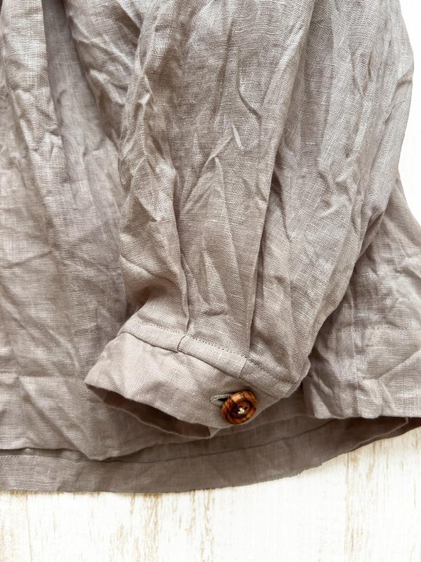 画像7: Reliure／Tucked ruffle collar blouse・ash pink (7)