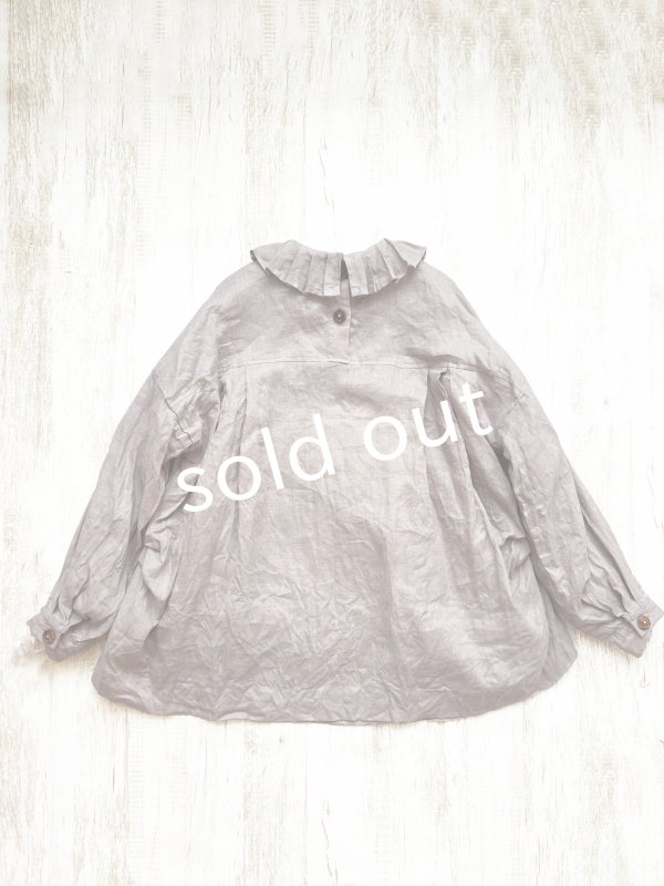 画像10: Reliure／Tucked ruffle collar blouse・ash pink (10)