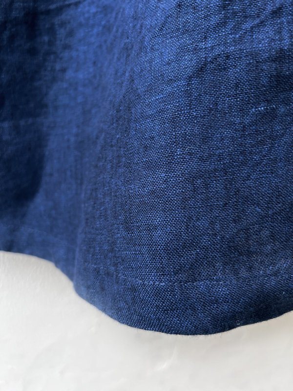 画像6: 08mab/重ね着風ワンピース・インディゴ×オフ (6)