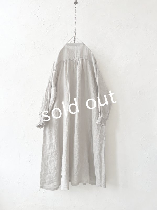 画像10: 08mab/シャーリング袖ワンピース・ベージュ (10)