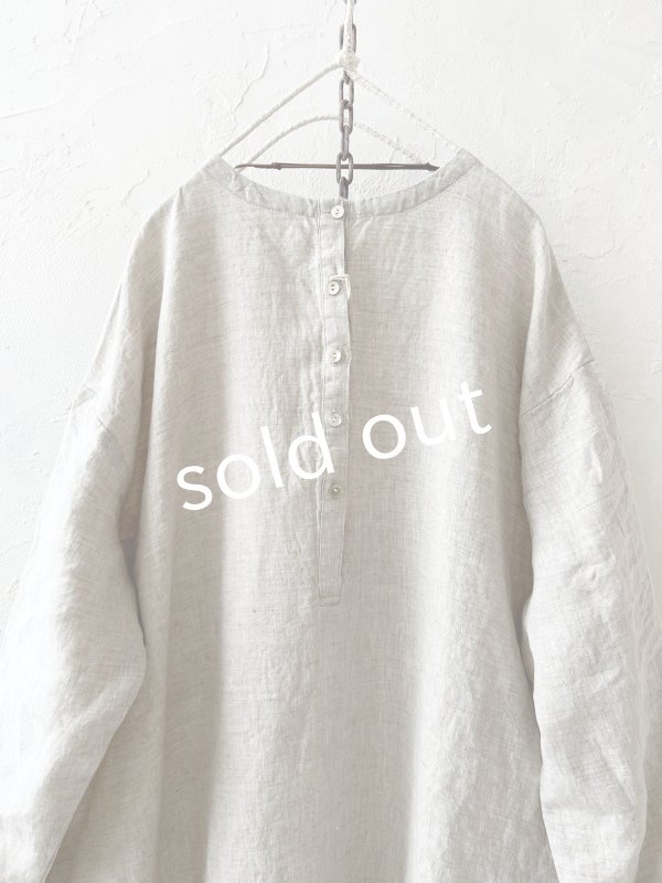 画像9: 08mab/裾ギャザー切り替えワンピース・生成り (9)