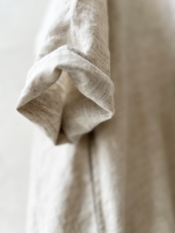 画像6: 08mab/裾ギャザー切り替えワンピース・生成り (6)