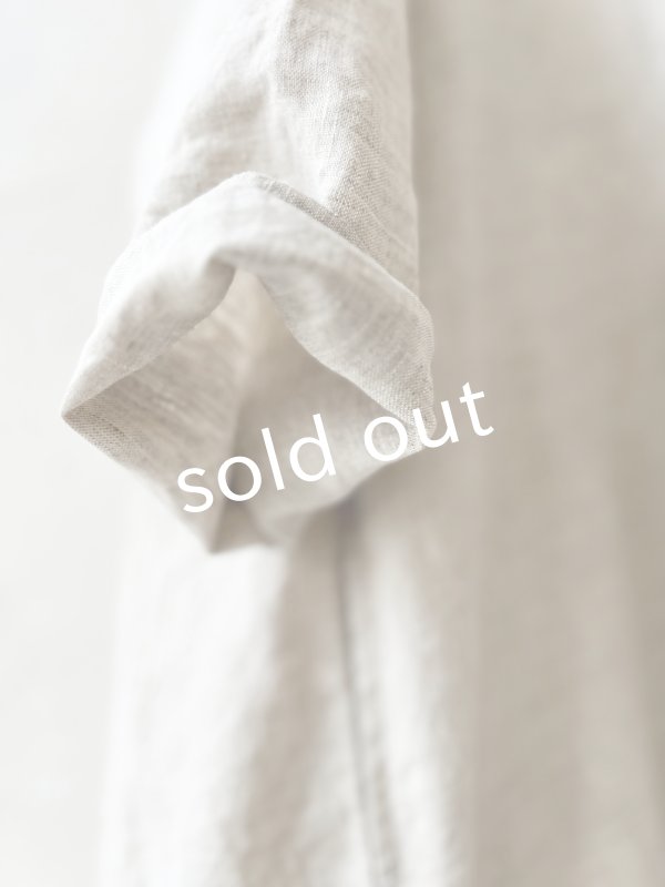 画像6: 08mab/裾ギャザー切り替えワンピース・生成り (6)