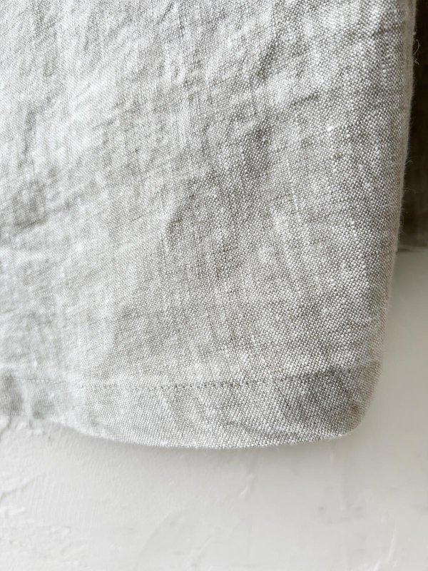 画像7: 08mab/重ね着風ワンピース・グレージュ×オフ (7)