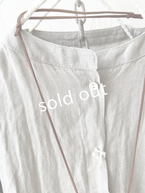 画像4: 08mab/シャーリング袖ワンピース・ベージュ (4)