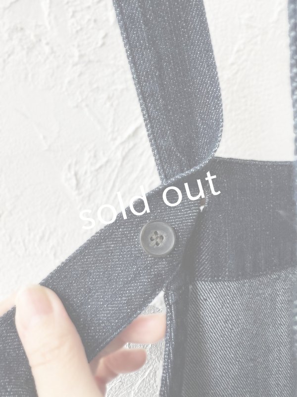 画像10: 08mab/デニムサロペットバレルパンツ・インディゴ (10)