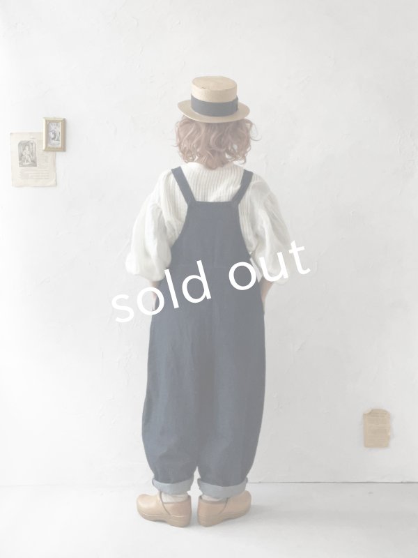 画像14: 08mab/デニムサロペットバレルパンツ・インディゴ (14)