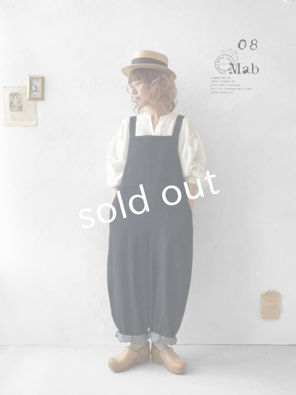 画像11: 08mab/デニムサロペットバレルパンツ・インディゴ (11)