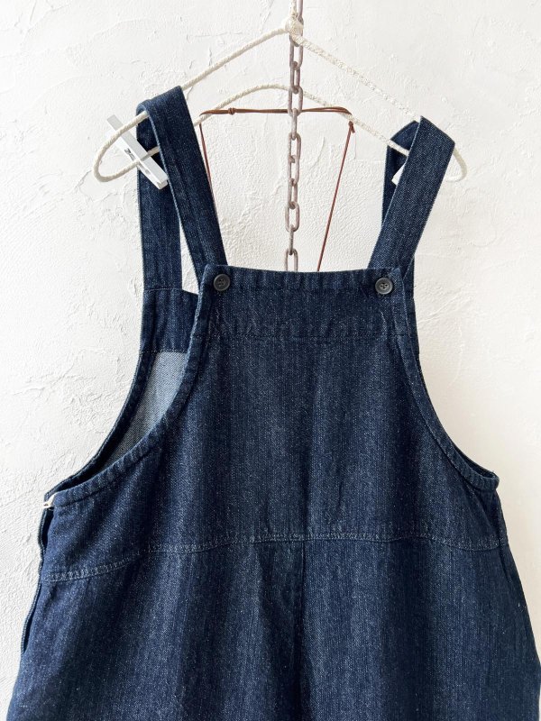 画像9: 08mab/デニムサロペットバレルパンツ・インディゴ (9)
