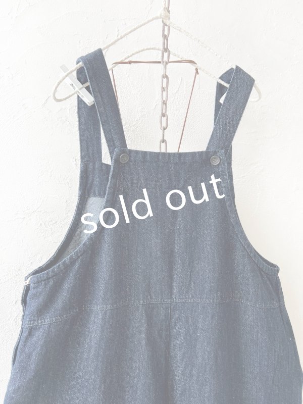 画像9: 08mab/デニムサロペットバレルパンツ・インディゴ (9)