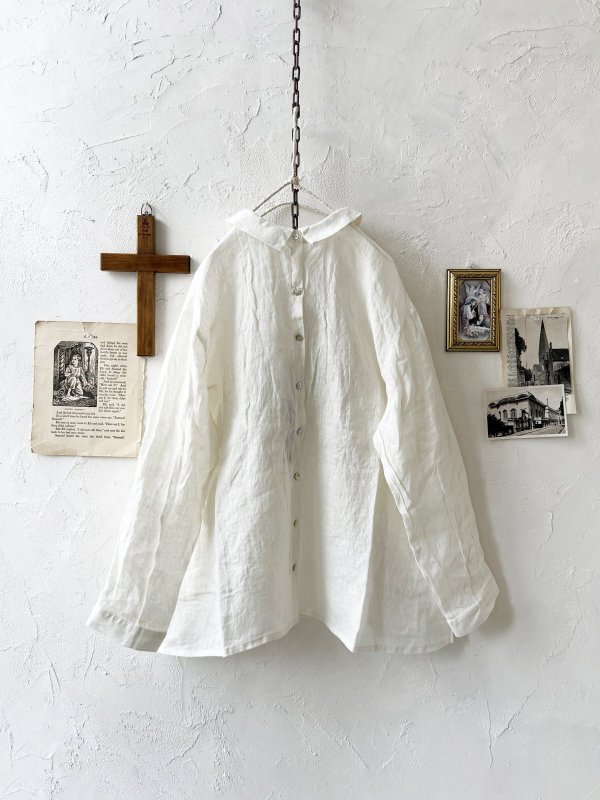 画像8: 08mab/小さな襟のブラウス・オフ (8)