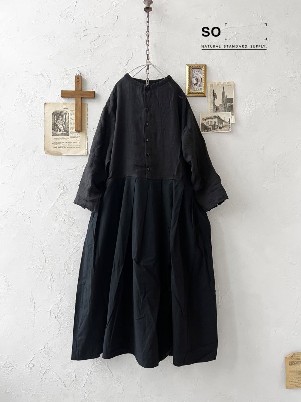画像1: SO／ドッキングタックワンピース・ブラック (1)