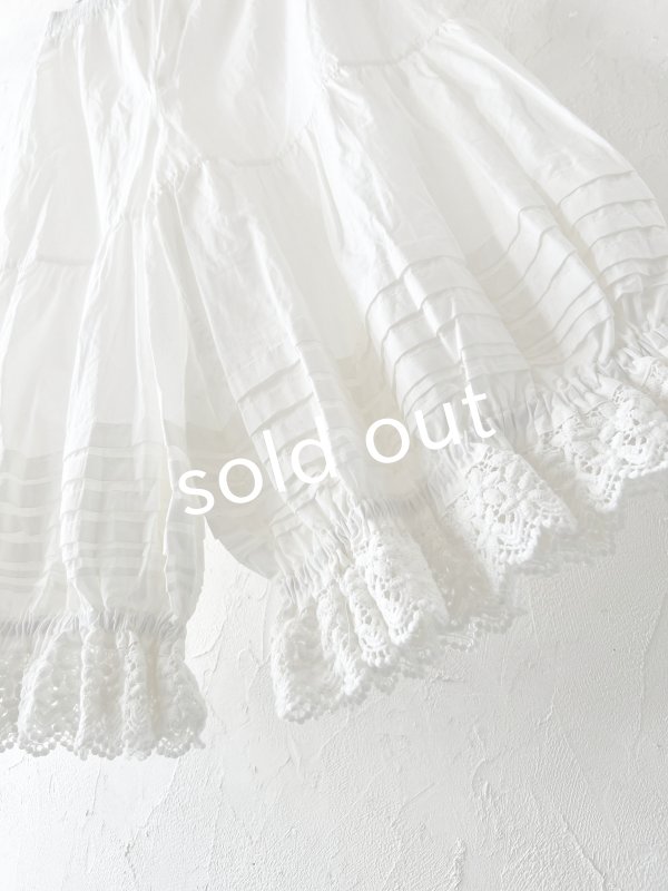 画像5: manoamano/１段レースドロワーズペチパンツ・グレー (5)