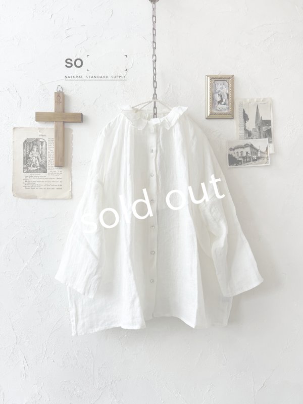 画像1: SO／タックフリル襟2wayブラウス・オフ (1)