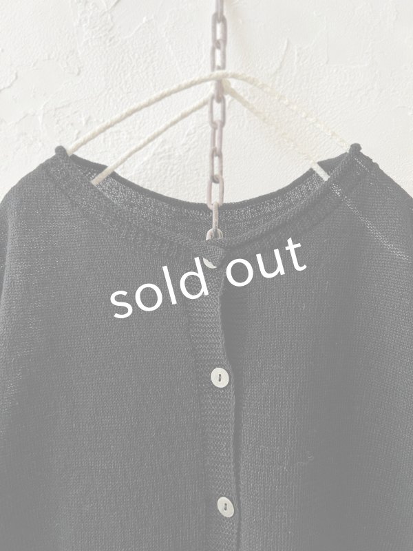 画像3: SO／フレンチリネン2wayドロップベスト・ブラック (3)