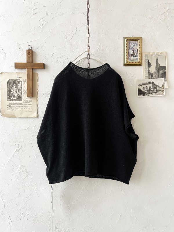 画像6: SO／フレンチリネン2wayドロップベスト・ブラック (6)