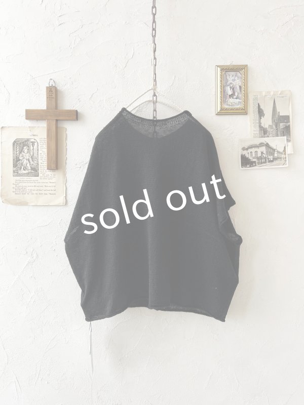 画像6: SO／フレンチリネン2wayドロップベスト・ブラック (6)