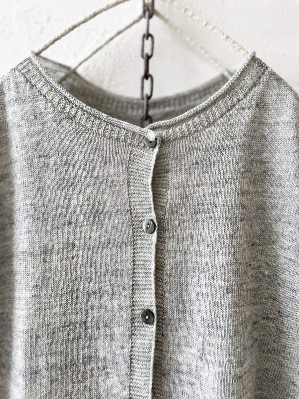画像2: SO／フレンチリネン2wayドロップベスト・シルバーグレー (2)