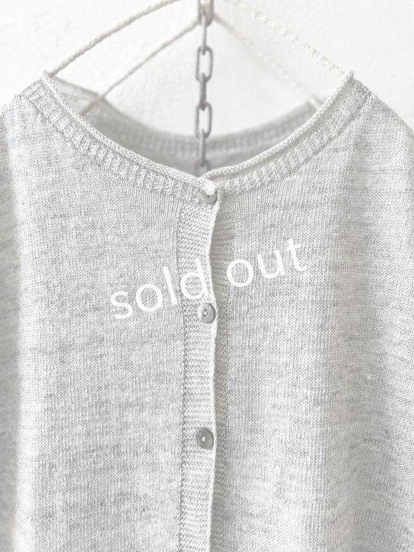 画像2: SO／フレンチリネン2wayドロップベスト・シルバーグレー (2)