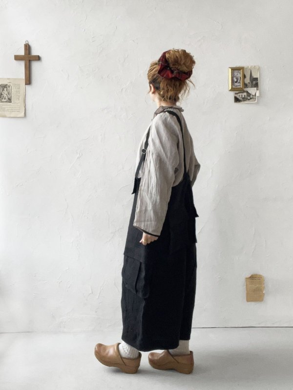 画像8: SO／タックフリル襟2wayブラウス・スミギンガム (8)