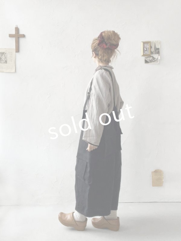 画像8: SO／タックフリル襟2wayブラウス・グレーギンガム (8)