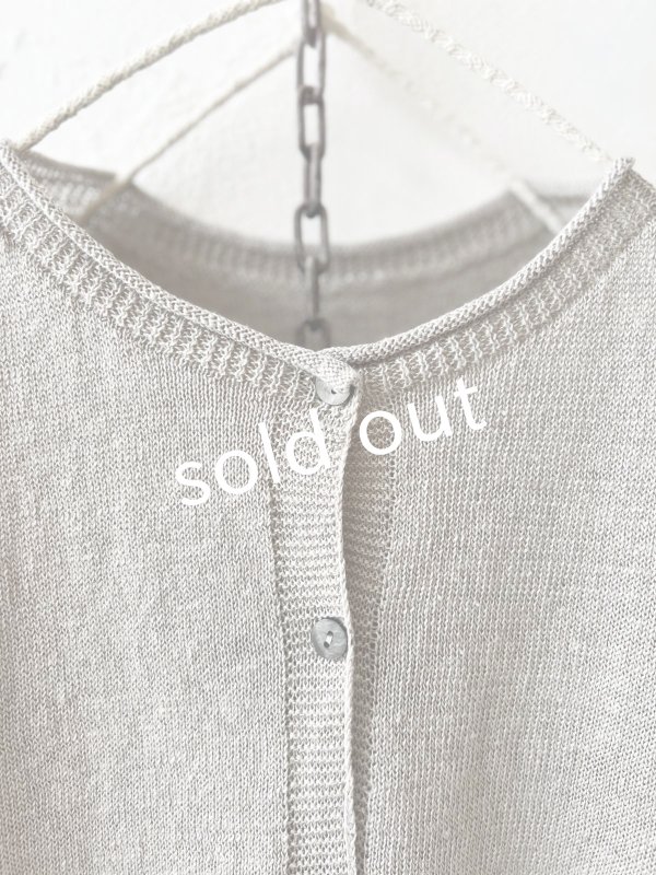 画像2: SO／フレンチリネン2wayドロップベスト・ナチュラル (2)