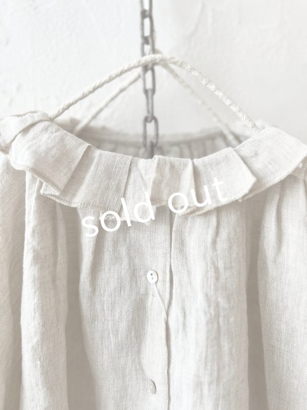 画像2: SO／タックフリル襟2wayブラウス・ナチュラル (2)