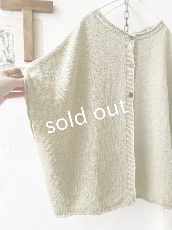 画像4: SO／フレンチリネン2wayドロップベスト・ウィロー (4)