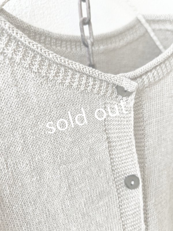 画像3: SO／フレンチリネン2wayドロップベスト・ナチュラル (3)