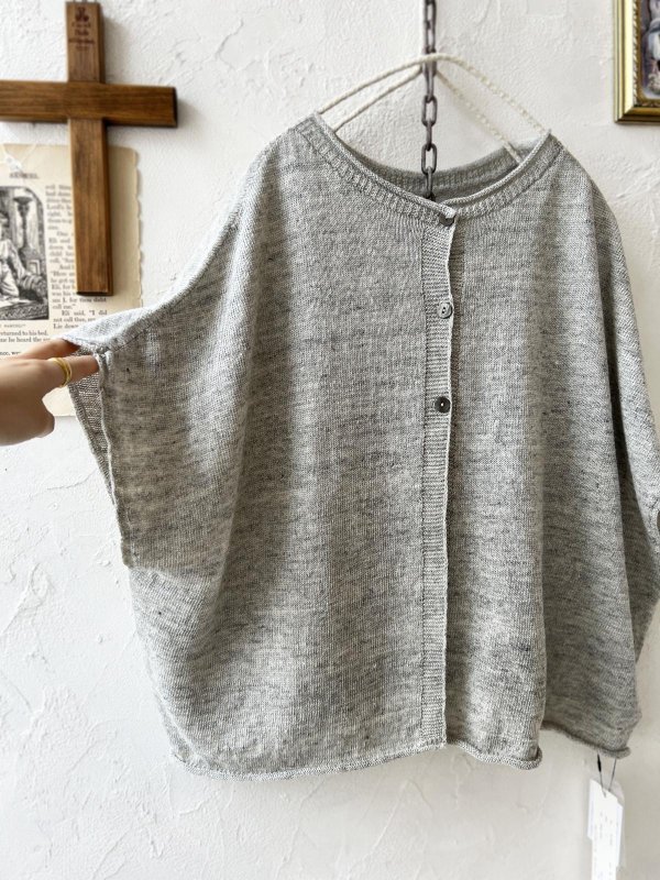 画像7: SO／フレンチリネン2wayドロップベスト・シルバーグレー (7)