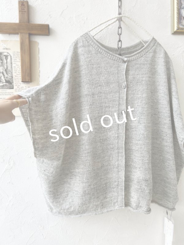 画像7: SO／フレンチリネン2wayドロップベスト・シルバーグレー (7)