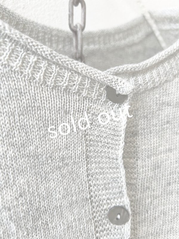 画像3: SO／フレンチリネン2wayドロップベスト・シルバーグレー (3)