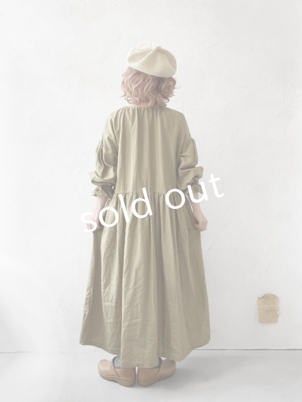 画像9: shizuka's／フロントりぼんアンティークレースワンピース・ココア (9)