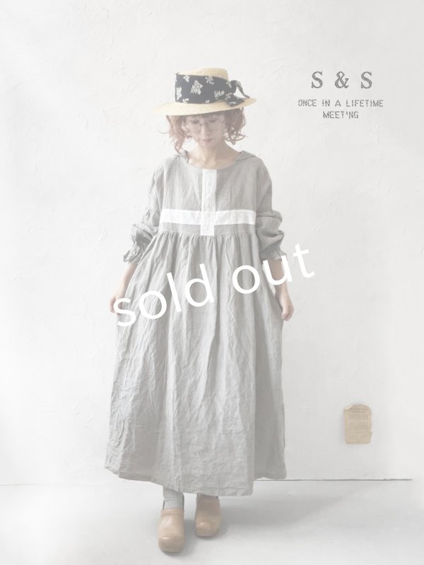 画像8: shizuka's／セーラー襟の刺繍レースワンピース・ペールリーフ (8)