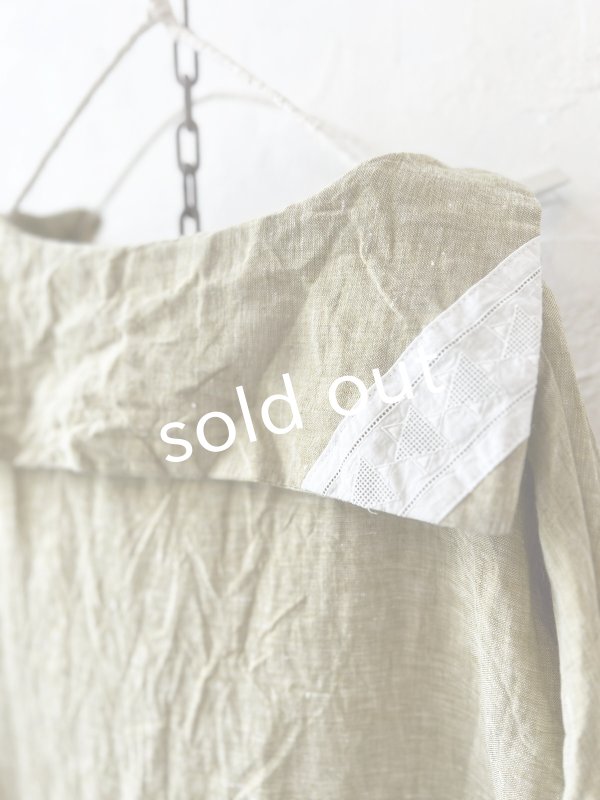 画像7: shizuka's／セーラー襟の刺繍レースワンピース・ペールリーフ (7)