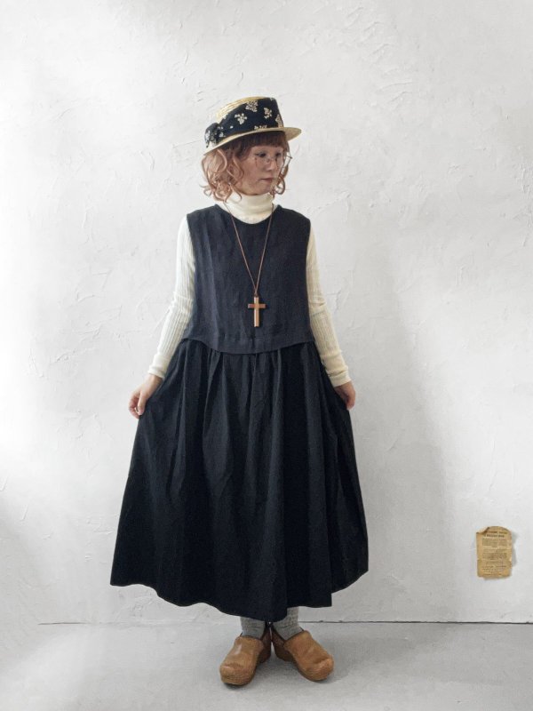 画像11: SO／ドッキングノースリーブワンピース・ナチュラル (11)