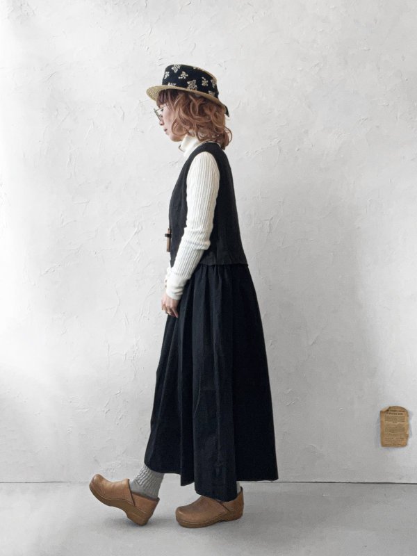 画像12: SO／ドッキングノースリーブワンピース・ナチュラル (12)